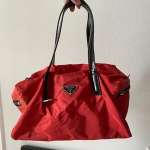 Red Prada Vintage Nylon Bag